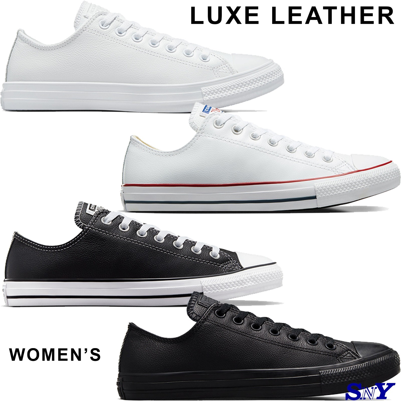 CONVERSE Women’s Chuck Taylor All Star LUXE LEATHER Low Rubber Outsole Flexible CONVERSE Women’s Chuck Taylor All Star LUXE LEATHER Low Rubber Outsole Flexible