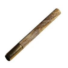 3" Brass One Hitter Pipe w/ Mango Wood Cover-Designed for 4" Dugouts