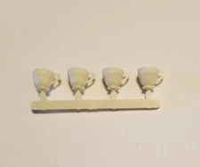 NOS Classics by Handley Miniature Teacups 4 pieces, 1:12 decorate or leave white