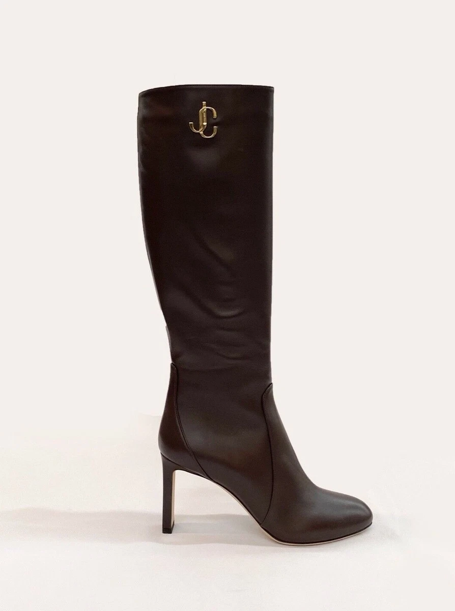 Jimmy choo knee high hotsell leather boots