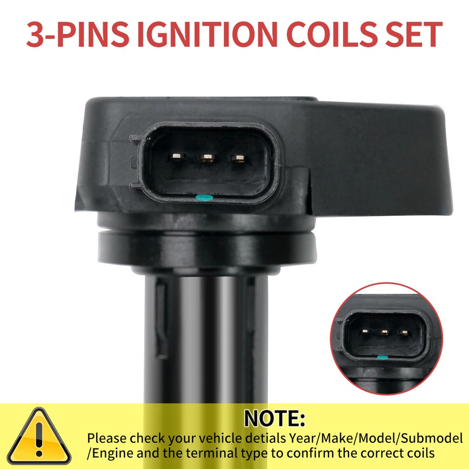 Set of 6 Ignition Coil for Honda Accord Odyssey Acura CL RL TL V6 3.0L