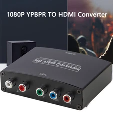 Component YPbPr 5RCA To HDMI Adapter R/L Audio Converter 1080P Video for DVD PS3