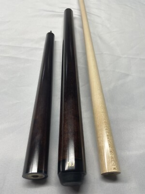 J&J Dark Brown Stained Jump Break Cue 20 Ounces Free U.S.