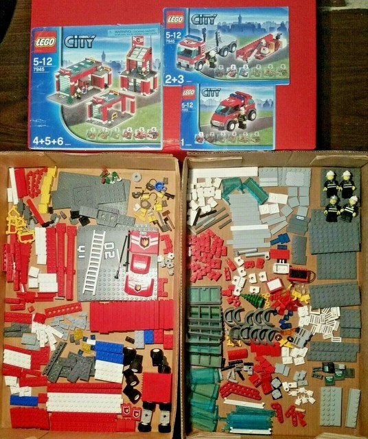 lego fire station ebay