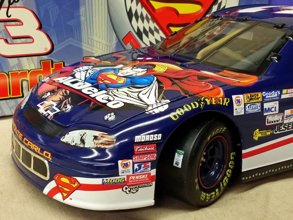 Vintage NASCAR #3 Dale Earnhardt Jr. ACDelco Superman 1999 Monte