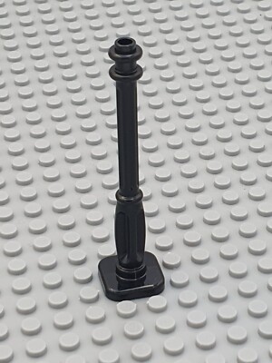 LEGO  1x Laterne Mast Minifigur Zubehör 2x2x7 Brick - 11062 - Schwarz Black