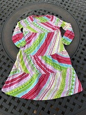 Garnet Hill  Girls Ribbon Candy Holiday Dress  Size 4