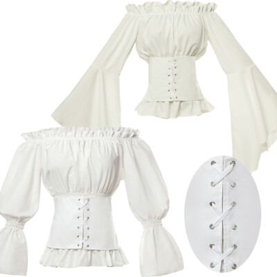 Renaissance Retro Victorian Blouse Tops 