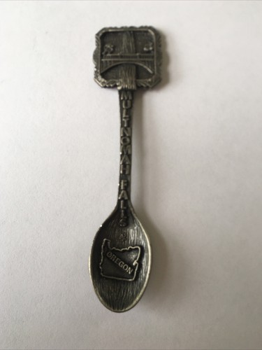 Multnomah Falls Oregon Pewter Vintage Souvenir Spoon Collectible - Picture 4 of 5