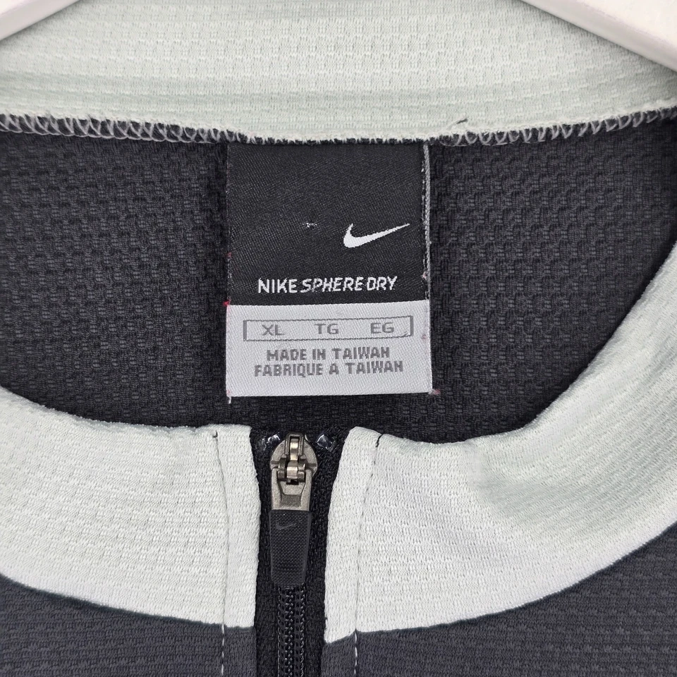 Nike Sphere Dry Cycling Jersey Pocket Shirt Mens XL Gray Short Sleeve Full Zip - Image 3 of 4