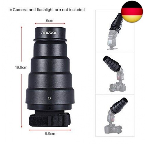 Andoer Snoot konisch leicht Modifier W/Filter von Farben wabenfrmig 50Grad für - Bild 3 von 8
