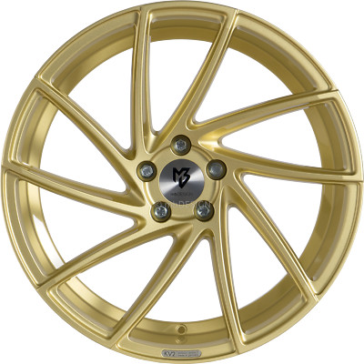 mbDESIGN Felge KV2 8,5x19 Zoll LK 5x112 ET33 ML 75.0 Gold glänzend lackiert