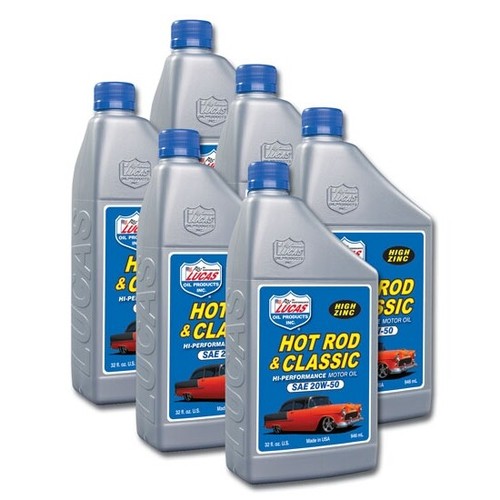 Lucas Oil 10689 SAE 20W50 Hot Rod Engine Oil, 6 Quart Case eBay