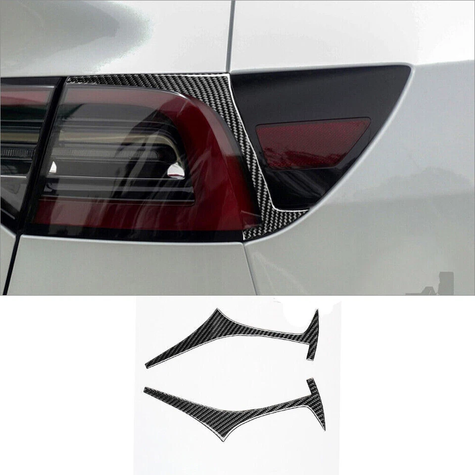 71 peças interior de fibra de carbono kit completo acabamento de capa para Tesla modelo Y/3 2017-2022 - Imagem 4 de 4