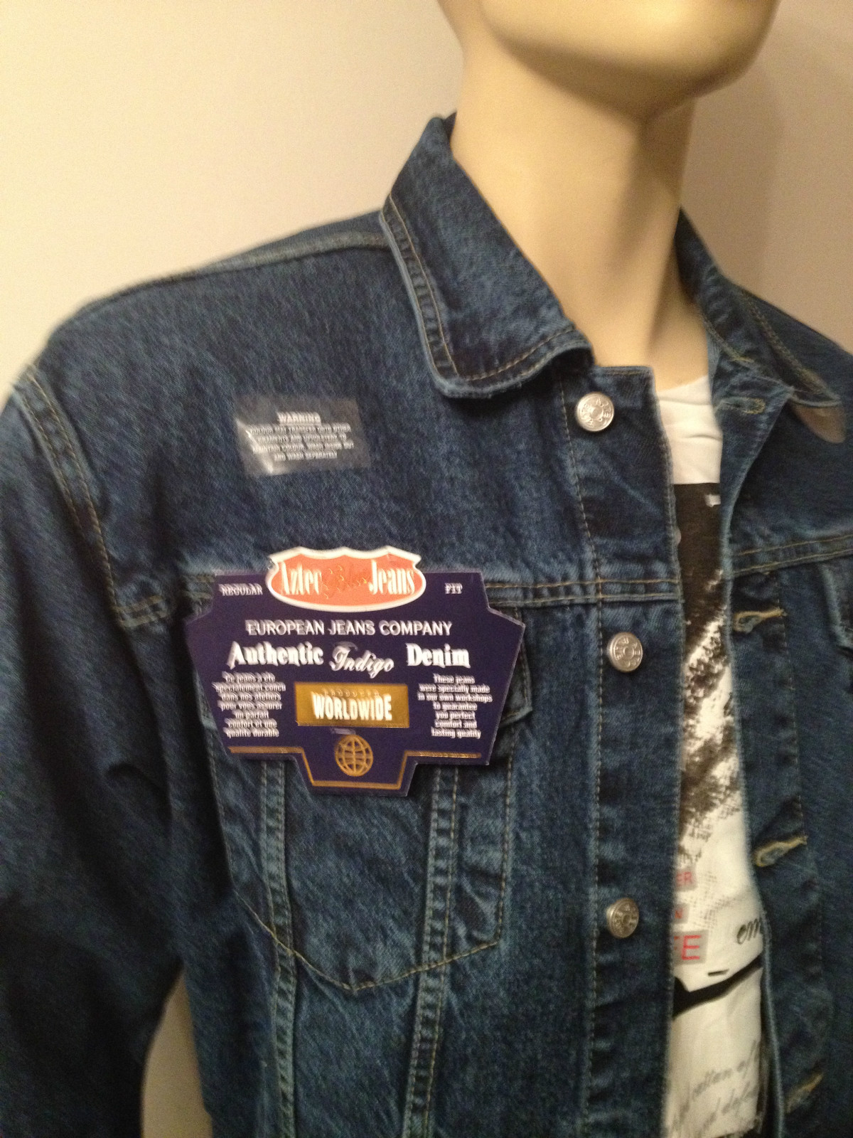 MENS DENIM JACKET SIZES M TO 3XL JEANS 