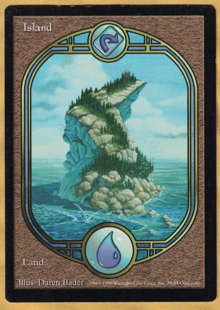 Island   (Unglued,  English,  1998) MTG   LP