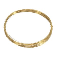 28 Gauge Brass Round Wire, 50 ft Craft Tarnish Resistant Beading Wires