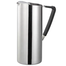 SERVICE IDEAS X7DWPS Slim Water Pitcher, 1.6L Double Wall Stainless Steel,