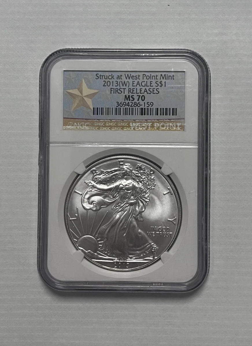 American Eagle MS 70 Graded 2013 Silver Bullion Coins for sale | eBay