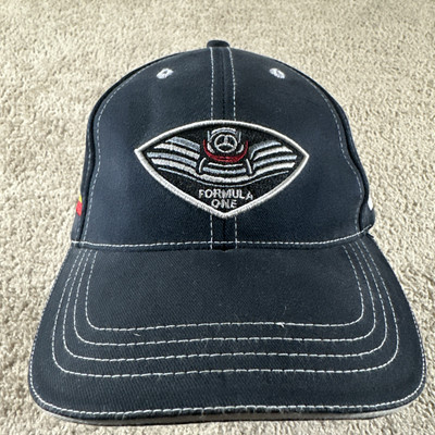 Mercedes Benz Hat Cap Adult Blue Adjustable Strap Spain Georgia Flag Formula One