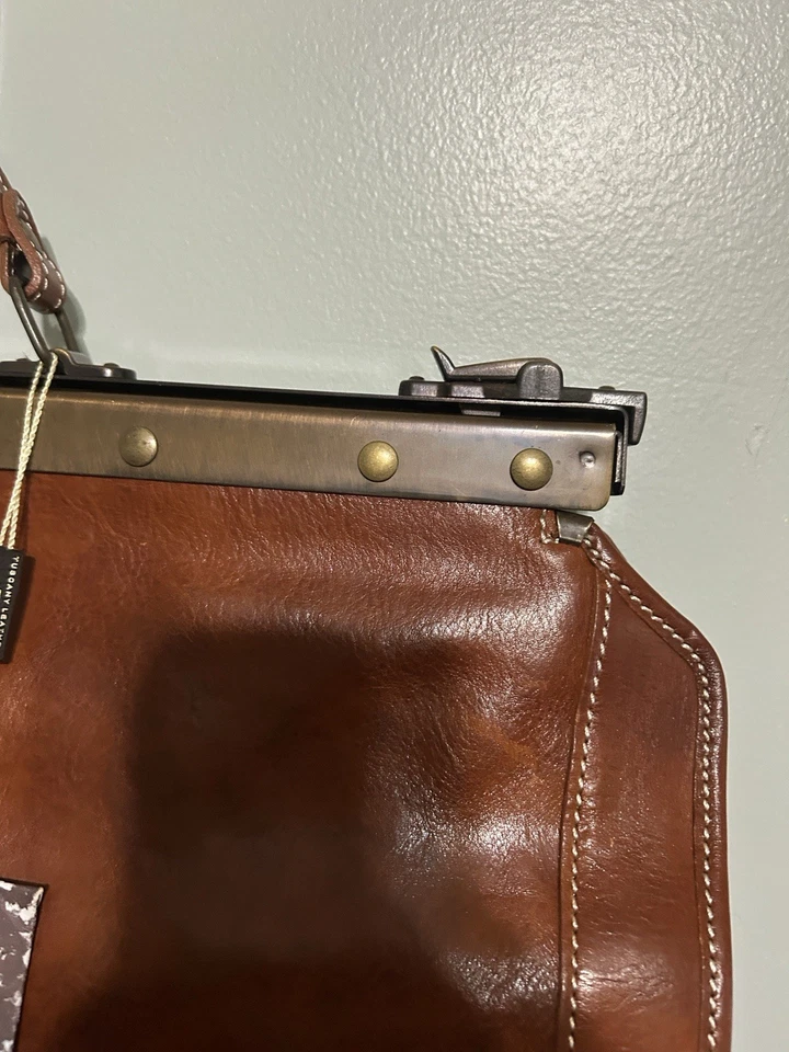 Bolso Mensajero de Viaje Firenza Madrid Cuero Toscana.   Foto 4 de 4