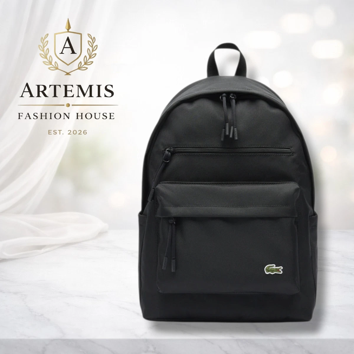 Lacoste Backpack Black Bags for Men for sale | eBay