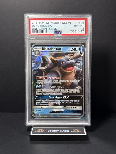Blastoise-GX graded PSA 8 for sale on eBay