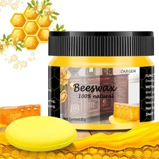 Beeswax Furniture Polish, Wood Seasoning Beeswax for Furniture Wood Polish fo...