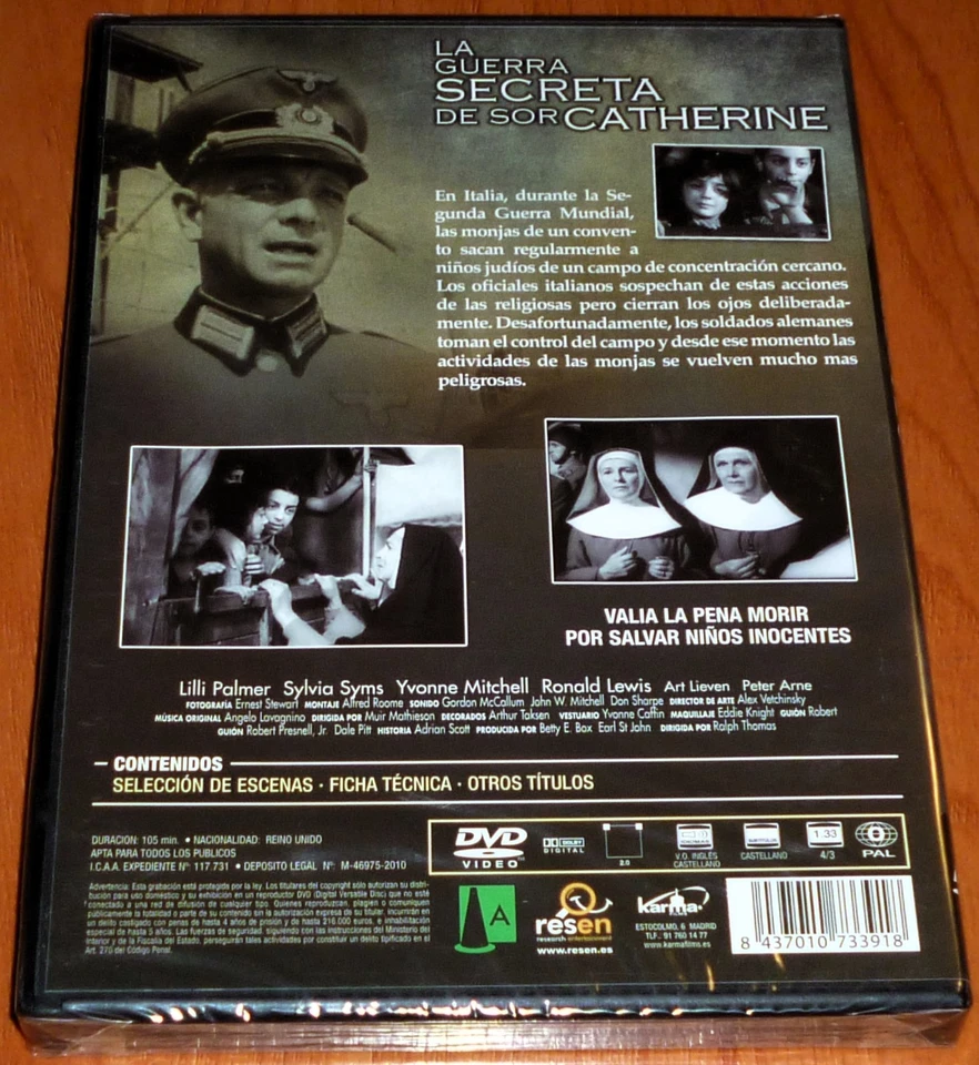 LA GUERRA SECRETA DE SOR CATHERINE / CONSPIRACY OF HEARTS (Dvd) English Español - Imagen 2 de 2