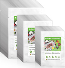 Chamber Vacuum Sealer Bags 300PCS 6"X8"&8"X12"&10"X14",Heavy Duty Pre-Cut Vacuum