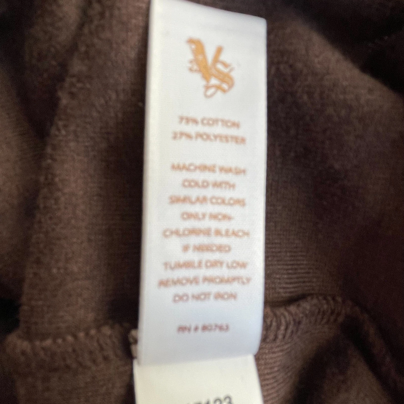 UNDERCOVER Victoria's Secret giacca velluto marrone cappuccio vita regolabile TG XL C101344