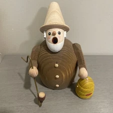 Handcrafted Beekeeper Figure Richard Glaesser Wood Erzgebirge Made From Germany