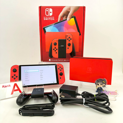 Nintendo Switch 64GB OLED Mario Red Console Boxed Region Free 1Day