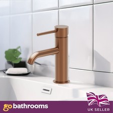 Bronze Sink Tap Single Basin Mono Lever Handle Bathroom Tap Includes Click Waste
