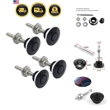 4 Pcs 1.25 inch Universal 304 Stainless Steel Vehicle Hood Pins-Quick Release...