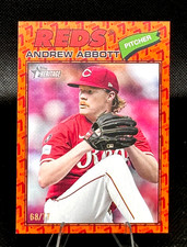 2026 Topps Heritage Andrew Abbott #31 Reds Color of the Year Heritage /77
