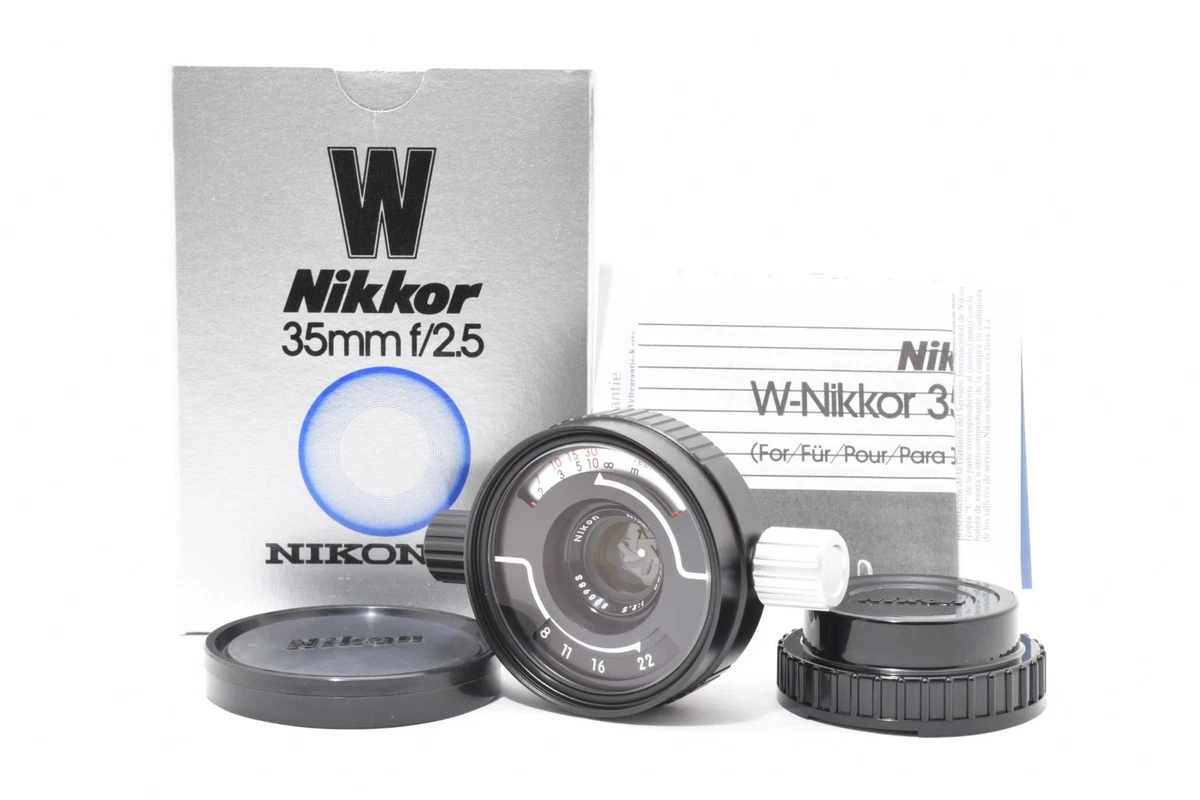 Nikon NIKKOR W Camera Lenses 35mm Focal f/2.5 Maximum Aperture for