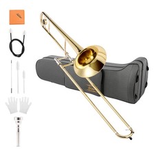 Eastar Bb Tenor Slide Trombone B Flat Brass Trumpet Set For School Band Student