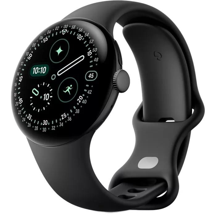 Google Pixel Watch 4 - LTE - 45mm - Matte Black Aluminum Case/Obsidian Band -NEW