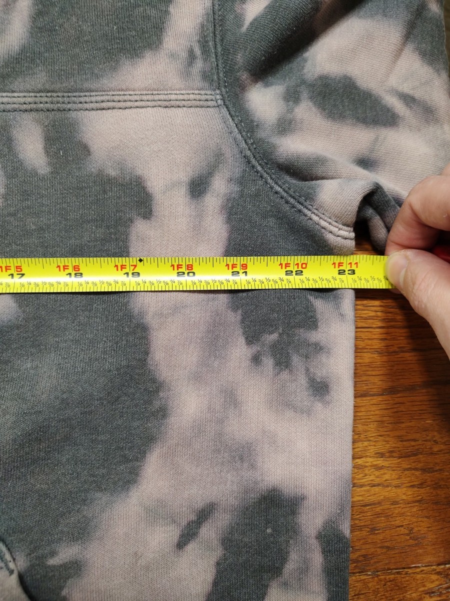 Carhartt Victory Mens Tag M Gray 1/4 Zip Hoodie Sweatshirt Acid