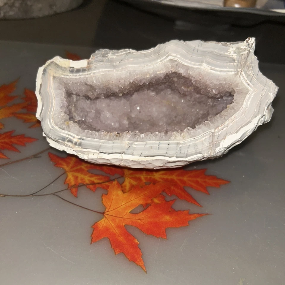 Große Mineralien-Stufe, Steinbruch Juchem, Amethyst, Fundjahr: um 1980 - Bild 4 von 4