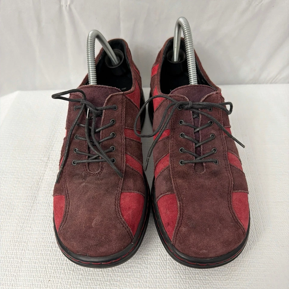Dansko Folly Shoes Womens Size 10 Red Suede Oxfords Lace Up Comfort Portugal 40 - Image 3 of 4