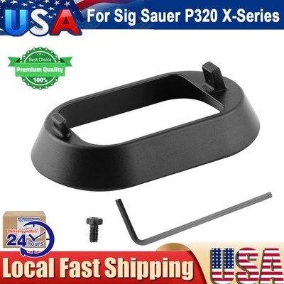 Aluminium Magazine Magwell For Sig Sauer P320 X-Series -320X-MAG-FUNNEL- BLACK