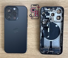 iPhone 15 Pro Black Titanium Back Frame Housing OEM Replacement Grade AB