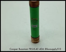 FRS-R-40 ~ Bussman FRS-R-40 40A 600V Class RK5 Fuse tront Time Delay Fuse Unused