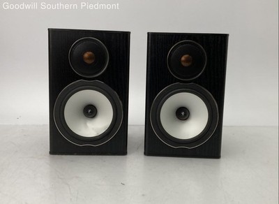 Pair of Matching Serial Monitor Audio Bronze BX1 Bookshelf Speakers - Tested