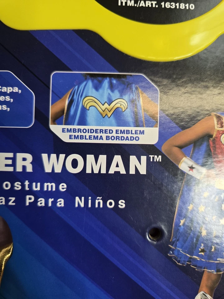 Disfraz de Mujer Maravilla Rubíes Halloween Niño Talla 6 Foto 3 de 4