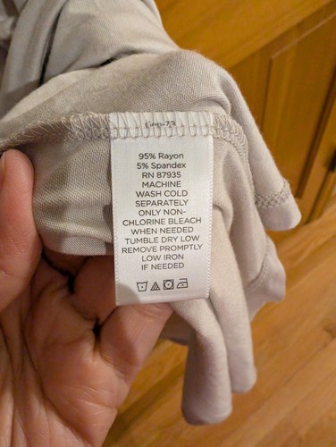 Logo Layers Size XL Taupe High Low Hem Long Tank - Picture 5 of 5
