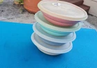 Tupperware Cereal Bowls 155 24 WITH LIDS EXCELLENT CONDITION