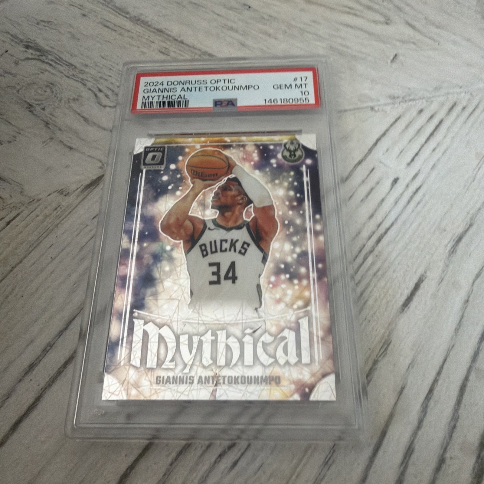 2024 Giannis Antetokounmpo PSA 10 Lot Mythical & Optical Illusions view 2